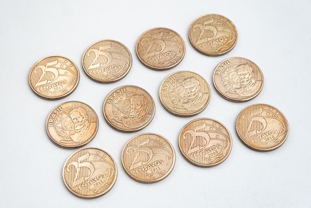 Geld - brasilianische münzen - 25 centavos