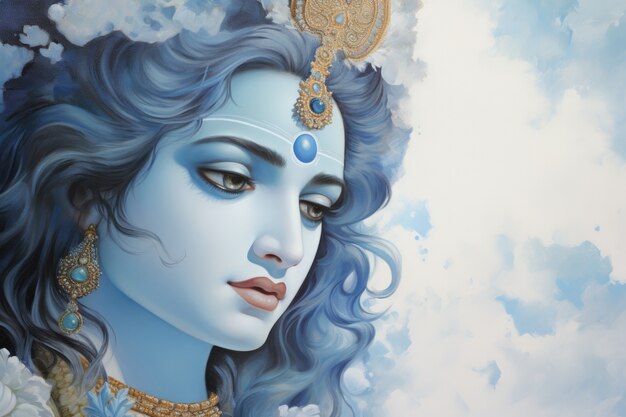 Gemälde, das Krishna darstellt