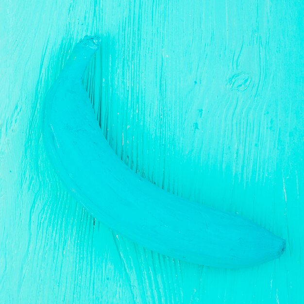 Gemalte azurblaue Banane