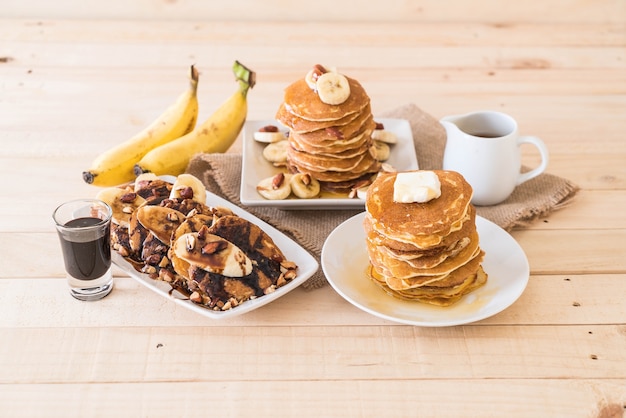 Gemischtes pancake-menü