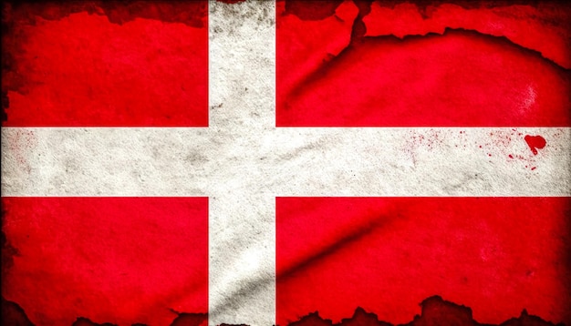 Kostenloses Foto generative ai der dänischen nationalflagge mit strukturiertem hintergrund