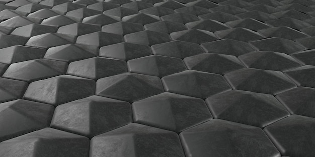 Geometrischer abstrakter sechseckiger Tapeten-Hintergrund 3D