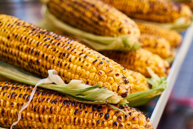 Geröstete corncobs