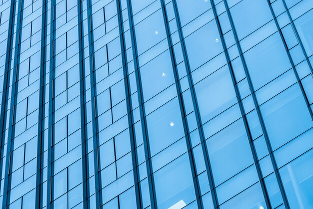 Geschäftsbürogebäudewolkenkratzer mit Fensterglas