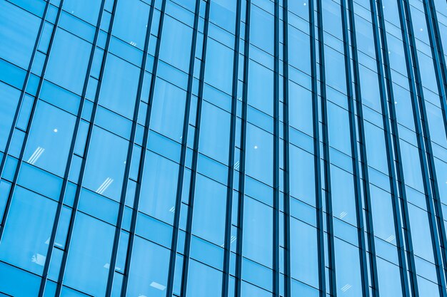 Geschäftsbürogebäudewolkenkratzer mit Fensterglas