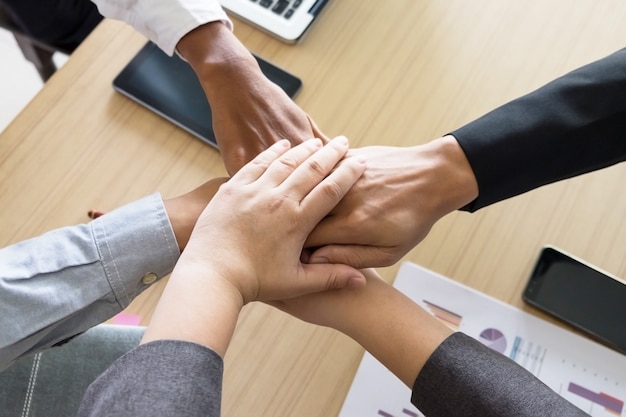 Geschäftsmannschaft Teamwork Partnerschaft zusammen Konzept