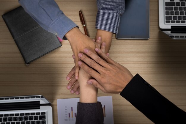 Geschäftsmannschaft Teamwork Partnerschaft zusammen Konzept