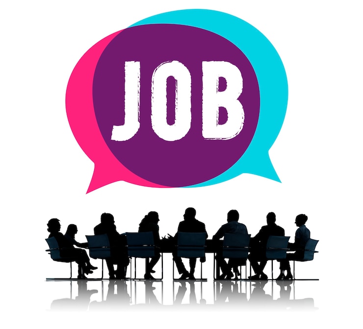 Kostenlose Foto geschäftstreffen über job sprechen