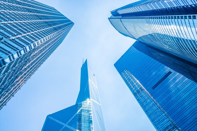 Geschäftswolkenkratzergebäude in Hong Kong City