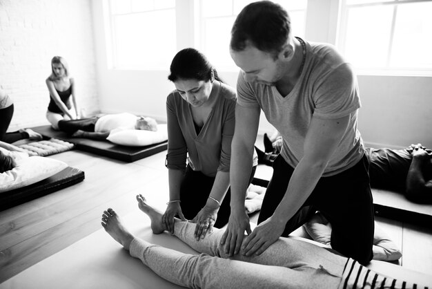 Gesundheit Wellness Massage Training Konzept