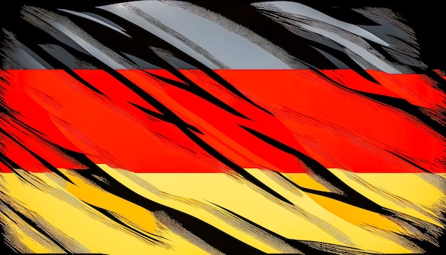 Kostenloses Foto gewellte flagge deutschlands textur hintergrund generative ki