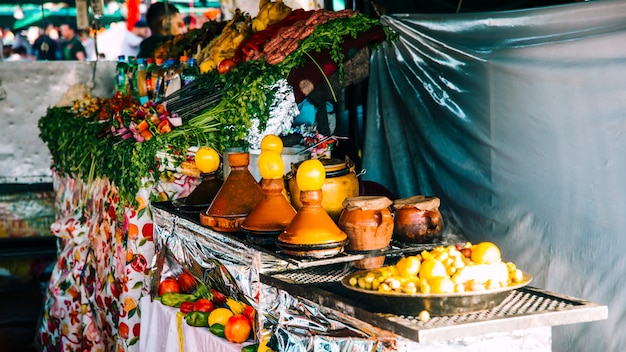 Gewürze auf dem Markt in Marrakesch