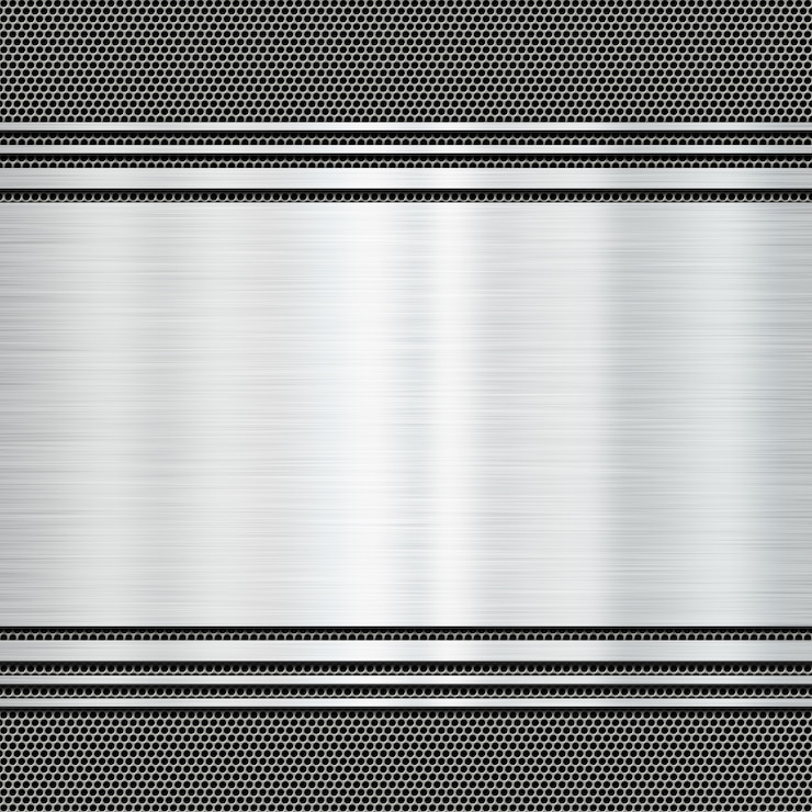 Kostenlose Foto glänzende metallplatte auf einem grunge-hintergrund