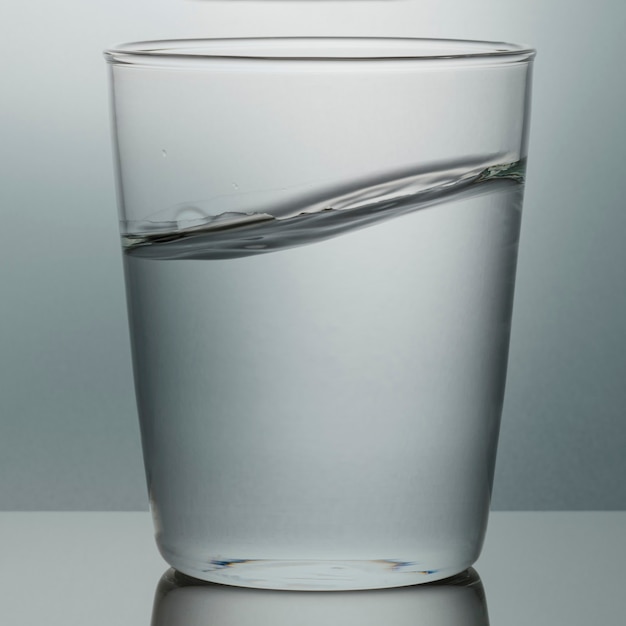 Glas Wasser Makroaufnahme