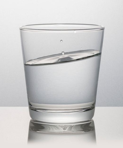 Glas Wasser Makroaufnahme