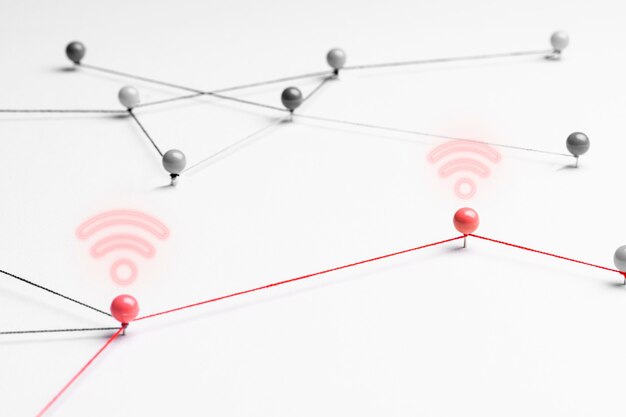 Globaler Kommunikationshintergrund, Business-Netzwerkdesign