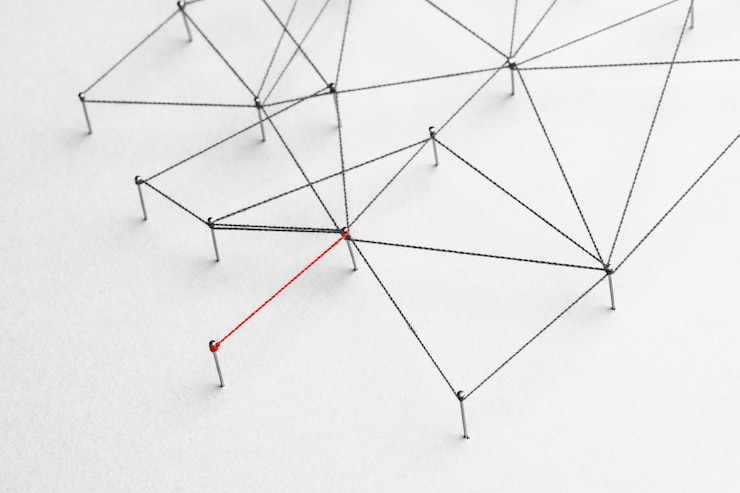 Kostenlose Foto globaler kommunikationshintergrund, business-netzwerkdesign