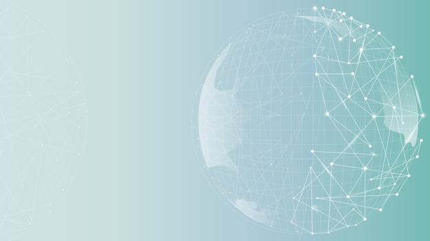 Globus-Technologie-Geschäft mit Farbverlaufstapete