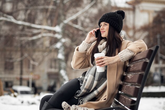 Glücklich Kaffee Hintergrund Kaffee schön