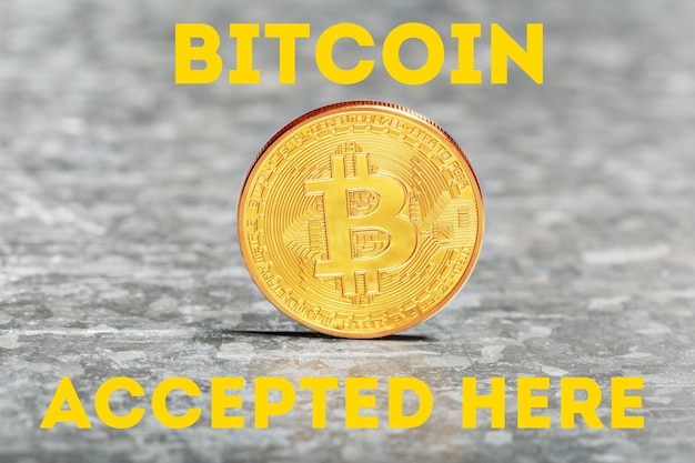 Goldene Bitcoin-Kryptowährung