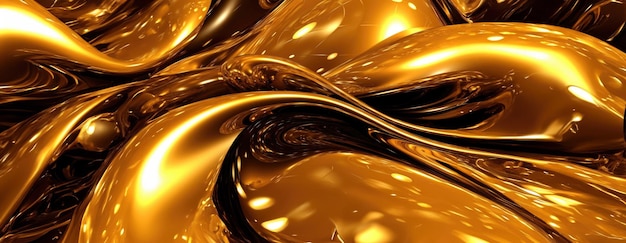 Goldener Hintergrund oder Textur und Gradienten Schatten ai generativ