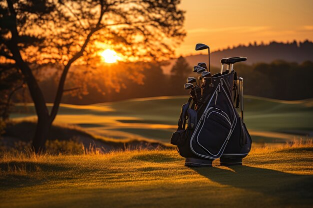 Golfschläger auf dem Spielfeld