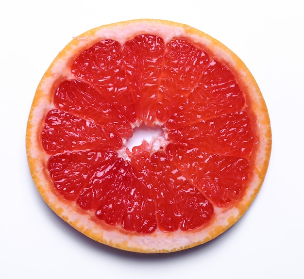 Kostenloses Foto grapefruit auf weiß isoliert