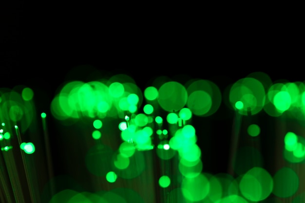 Grün unscharfer Hintergrund mit Lichtern