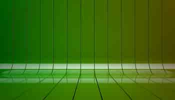 Kostenloses Foto grüne bänder inszenieren hintergrund 3d illustration.