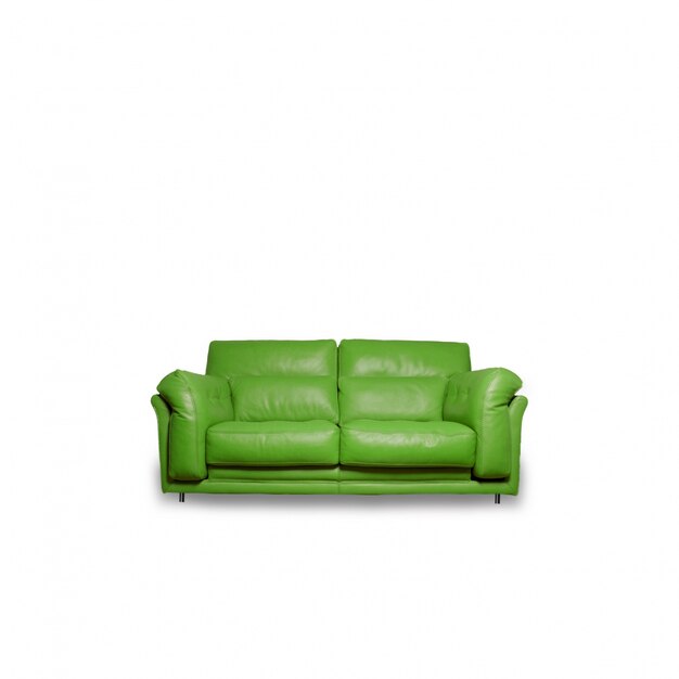Grüne bequeme Couch