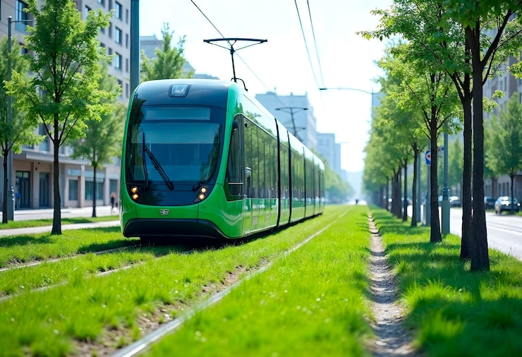 Kostenlose Foto grüne stadtbahn