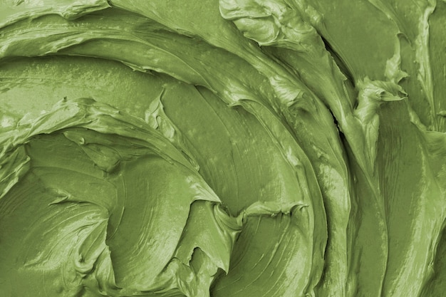 Grüne Zuckerguss Textur Hintergrund Nahaufnahme