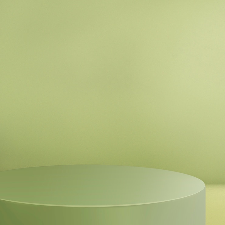 Kostenlose Foto grüner produkthintergrund mit designraum