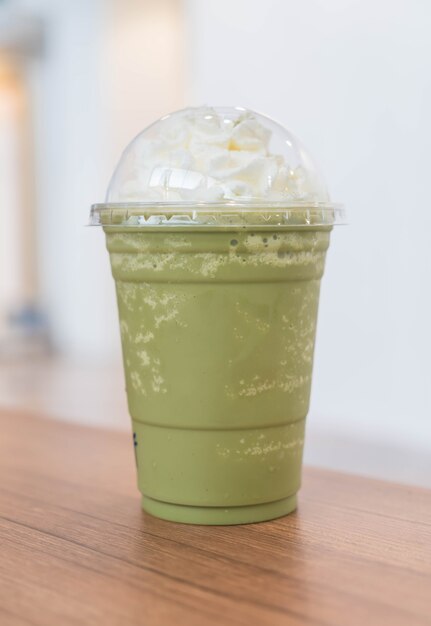 Grüner Tee Latte Frappe