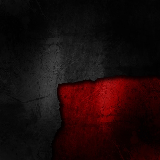 Grunge schwarzen Hintergrund auf einem schmutzigen rot Textur