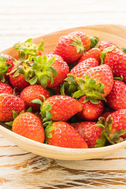 Gruppe von Erdbeeren oder Erdbeeren Obst