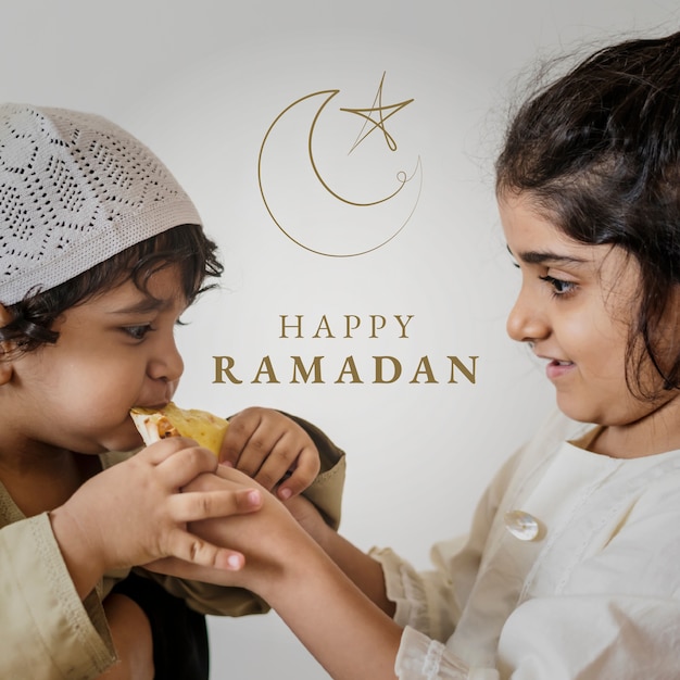 Gruß des heiligen Monats Ramadan für Social-Media-Beiträge