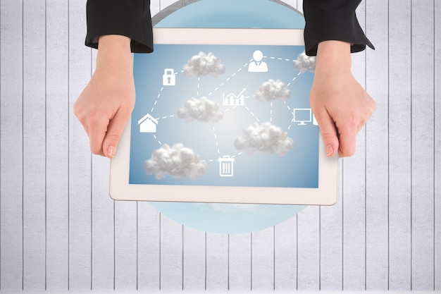 Mobile Nutzung von HR Cloud Software auf einem Tablet