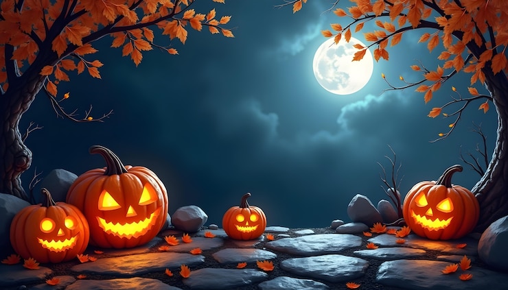 Kostenlose Foto halloween-hintergrundillustration