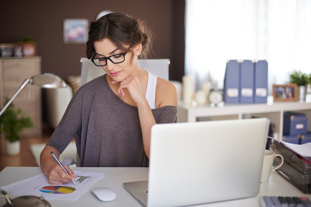 Hart arbeiten, um erfolgreich zu werden