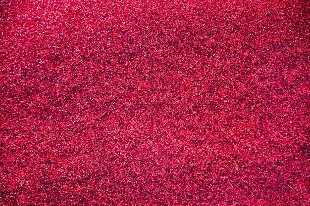 Haufen von rotem Glitter