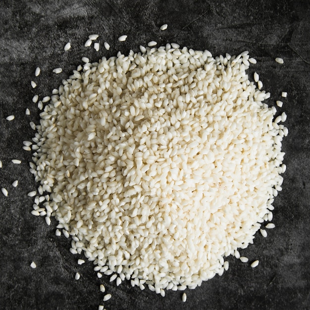 Haufen weißer Reis