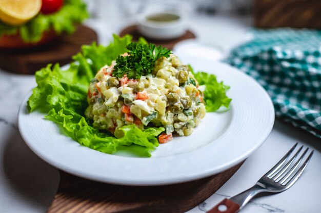 Hauptsicht Hauptsalat auf Salat