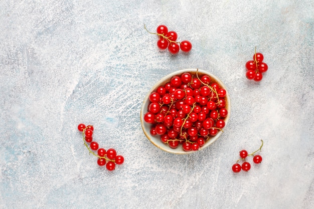 Hausgemachte rustikale Marmelade der roten Johannisbeere, die Kekse mit Kokosnuss füllt