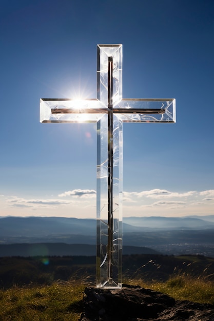 Kostenloses Foto heiliges kreuz im freien