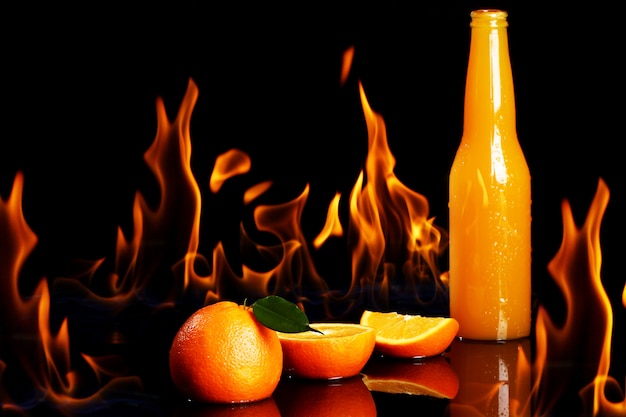 Heißes Orangensaftgetränk