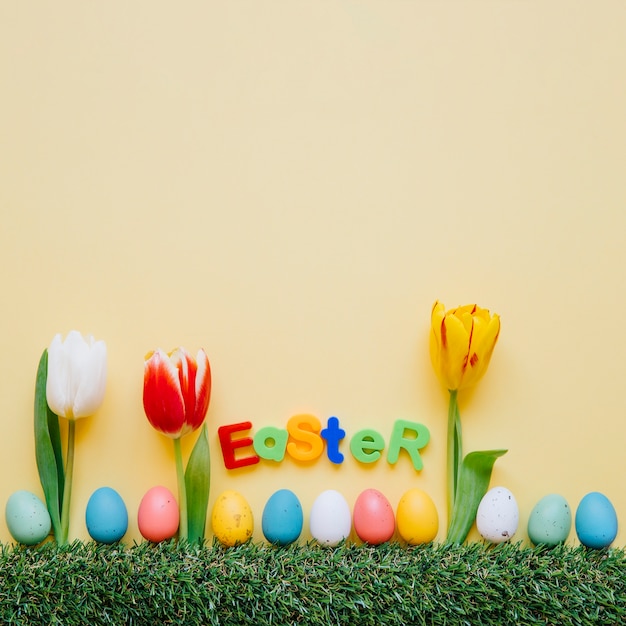 Helle Blumen für Osterferien