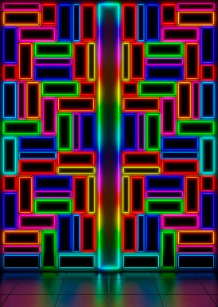 Heller bunter Neonhintergrund