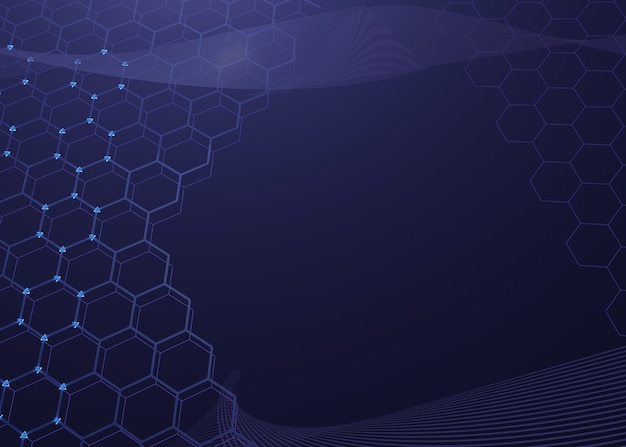 Hex strukturierter Hintergrund für die Vernetzung