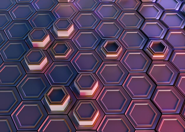 Hex strukturierter Hintergrund für die Vernetzung